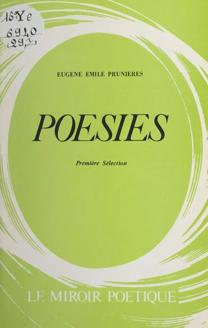 Poésies - Eugène Émile Prunières - FeniXX réédition numérique