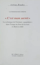 C'est mon secret