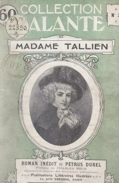 Madame Tallien - Pétrus Durel - FeniXX réédition numérique