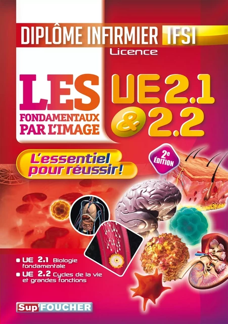 Les fondamentaux par l'image l'UE 2.1 et 2.2 - Diplôme d'état infirmier - IFSI - Patrice Bourgeois, Richard Planells, Kamel Abbadi - Foucher