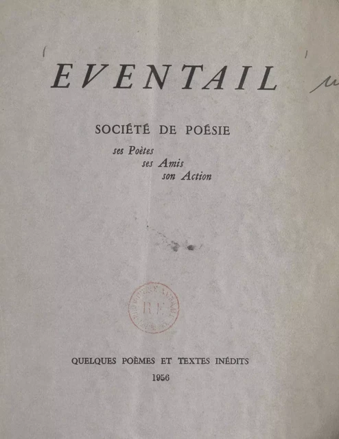 Éventail - Paul Claudel,  Collectif, Gérard d'Houville, Henri de Régnier, Paul Valéry - FeniXX réédition numérique