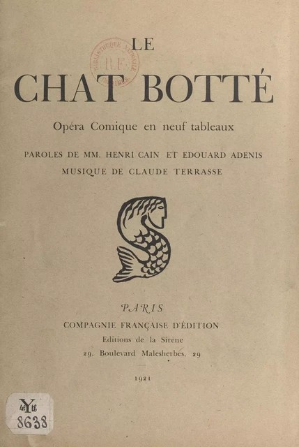 Le chat botté - Édouard Adenis, Henri Cain - FeniXX réédition numérique