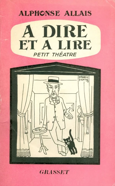 A dire et à lire - Alphonse Allais - Grasset