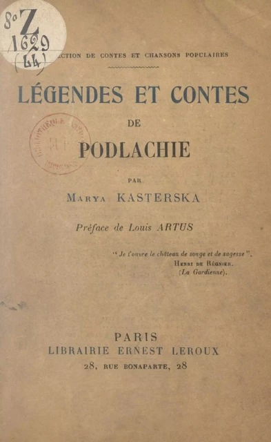 Légendes et contes de Podlachie - Marya Kasterska - FeniXX réédition numérique