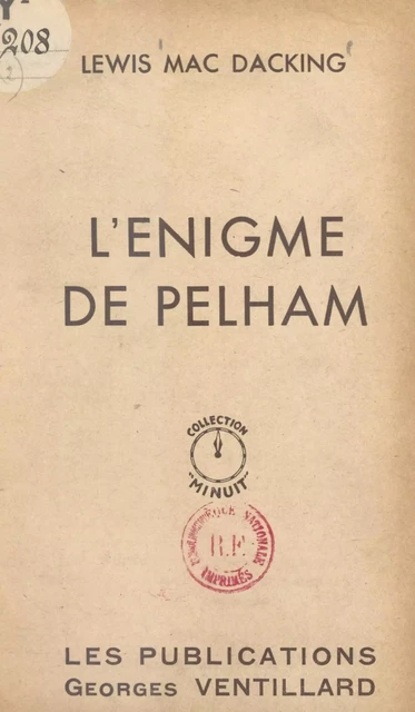 L'énigme du Pelham - Lewis Mac Dacking - FeniXX réédition numérique