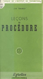 Leçons de procédure