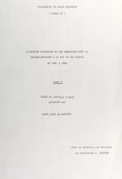 L'opinion française et les relations avec la Grande-Bretagne à la fin du XIXe siècle, de 1881 à 1898 (2)