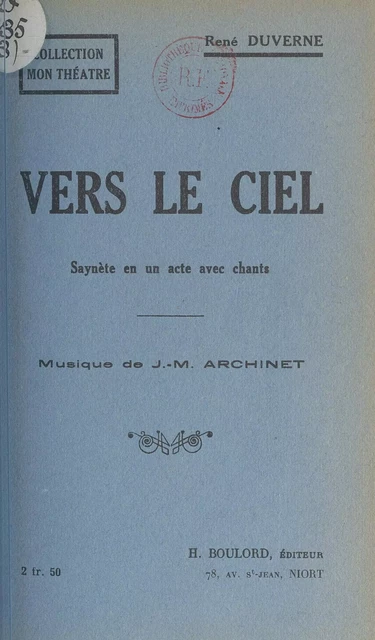 Vers le ciel - René Duverne - FeniXX réédition numérique