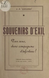 Souvenirs d'exil