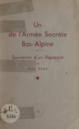 Un de l'armée secrète bas-alpine