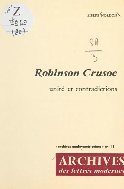 Robinson Crusœ - Pierre Nordon - FeniXX réédition numérique