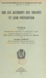 Sur les accidents des enfants et leur prévention