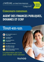 Concours commun Agent des finances publiques, douanes et CCRF - 2024-2025