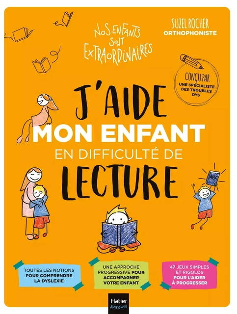 J'aide mon enfant en difficulté de lecture - Suzel Rocher - Hatier Parents