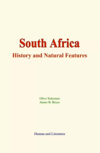 South Africa - Olive Schreiner, James B. Bryce - Human and Literature Publishing