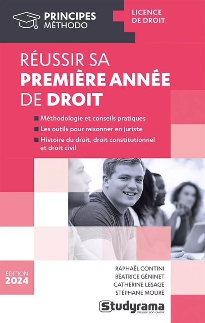 Réussir sa première année de droit - Édition 2024 - Catherine Boutron-Lesage - Studyrama