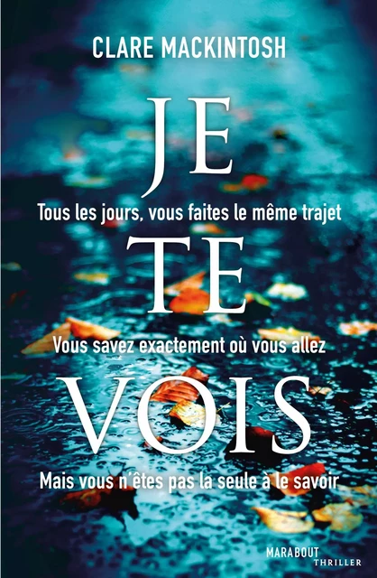 Je te vois - Clare MCINTOSH - Hachette Fictions