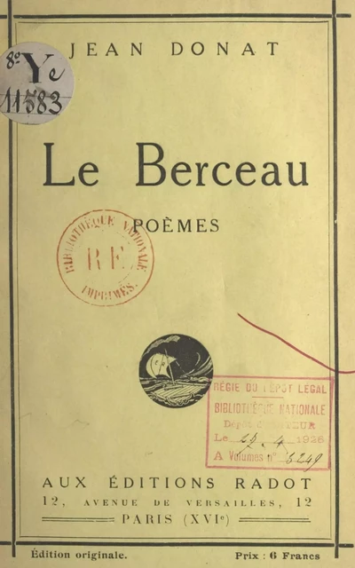 Le berceau - Jean Donat - FeniXX réédition numérique