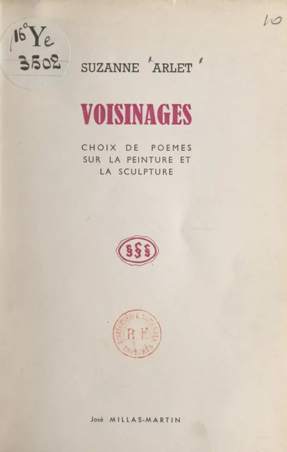 Voisinages - Suzanne Arlet - FeniXX réédition numérique