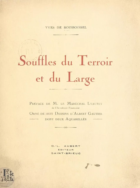 Souffles du terroir et du large - Yves de Boisboissel - FeniXX réédition numérique