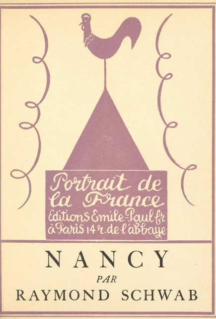 Nancy - Raymond Schwab - FeniXX réédition numérique