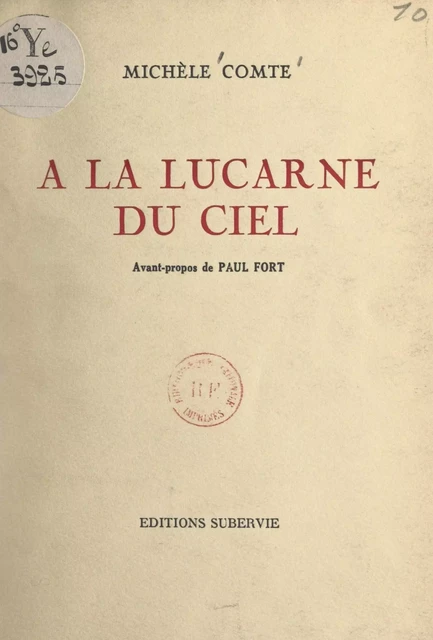 À la lucarne du ciel - Michèle Comte - FeniXX réédition numérique