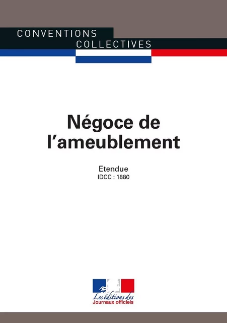 Négoce de l'ameublement - Journaux Officiels - Journaux officiels