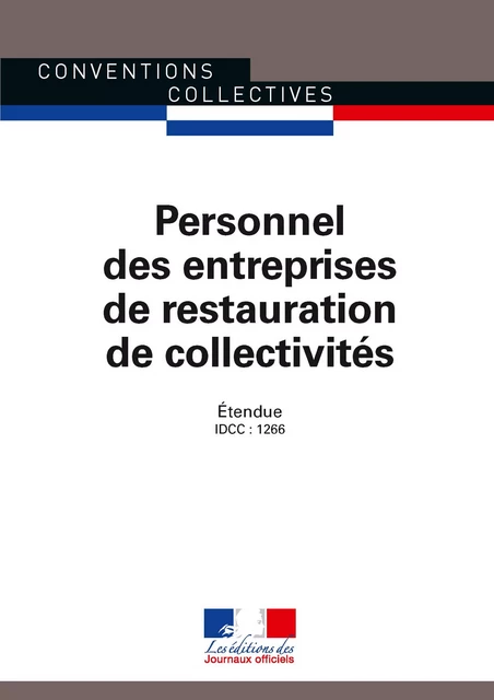 Personnel des entreprises de restauration de collectivités - Journaux Officiels - Journaux officiels