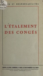 L'étalement des congés