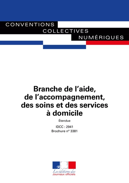 Branche de l'aide, de l'accompagnement, des soins et des services à domicile - Journaux Officiels - Journaux officiels