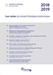 Les notes du Conseil d'analyse économique 2018-2019