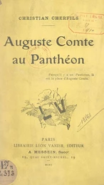 Auguste Comte au Panthéon