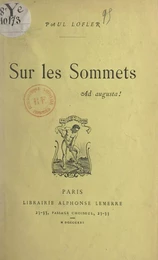 Sur les sommets