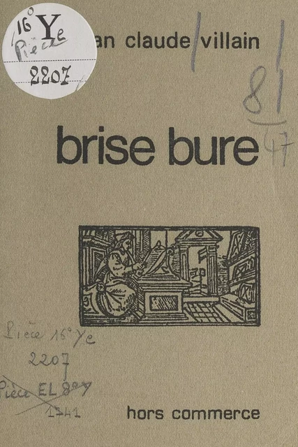 Brise bure - Jean-Claude Villain - FeniXX réédition numérique