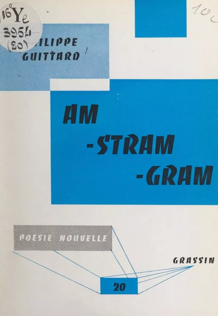 Am-stram-gram - Philippe Guittard - FeniXX réédition numérique