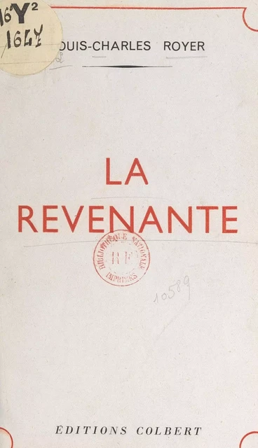 La revenante - Louis-Charles Royer - FeniXX réédition numérique