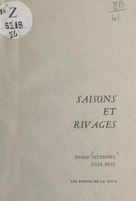 Saisons et rivages - Julia Reix, Pierre Sylvestre - FeniXX réédition numérique