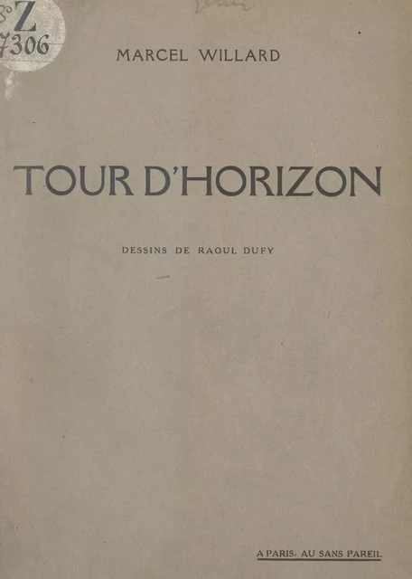 Tour d'horizon - Marcel Willard - FeniXX réédition numérique