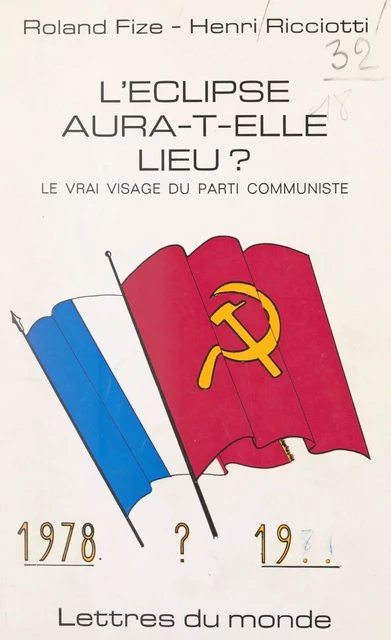 L'éclipse aura-t-elle lieu ? - Roland Fize, Henri Ricciotti - FeniXX réédition numérique