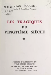 Les tragiques du vingtième siècle (1)