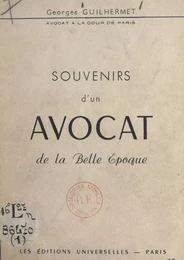 Souvenirs d'un avocat de la Belle Époque