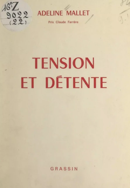 Tension et détente - Adeline Mallet - FeniXX réédition numérique