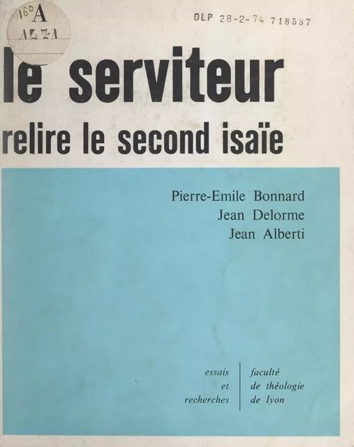 Le serviteur - Pierre-Émile Bonnard - FeniXX réédition numérique