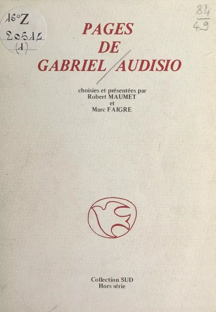 Pages de Gabriel Audisio - Gabriel Audisio - FeniXX réédition numérique