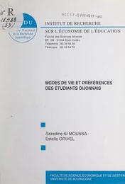 Modes de vie et préférences des étudiants dijonnais