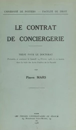 Le contrat de conciergerie