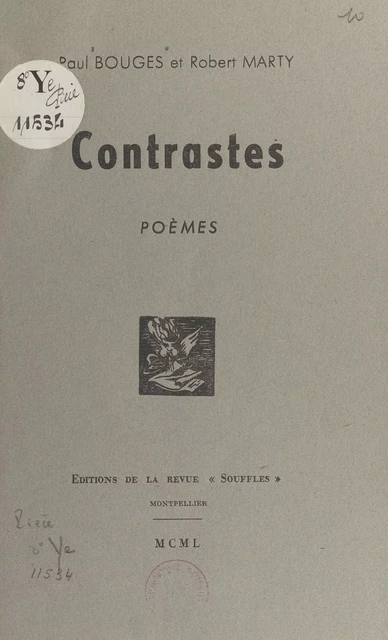 Contrastes - Paul Bouges, Robert Marty - FeniXX réédition numérique