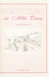 Mémoires de l'Abbé Duny