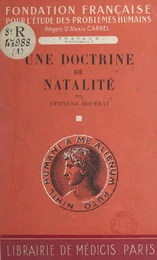 Une doctrine de natalité