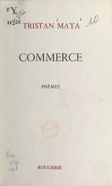 Commerce - Tristan Maya - FeniXX réédition numérique